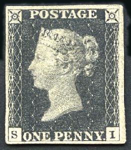 Stamp of Great Britain » 1840 1d Black and 1d Red plates 1a to 11 Plate 1a SI with good to very good margins, unused