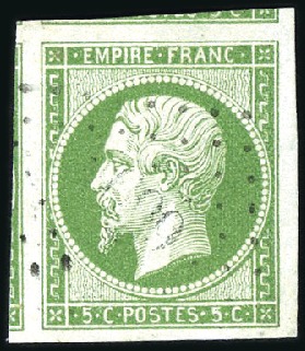 Stamp of France 1853-60 Empire non dentelé, sélection de timbres a
