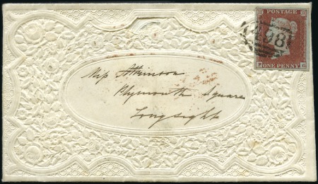 Stamp of Great Britain » Valentines Envelopes 1853 (Feb 14) Elaborate embossed (on front and bac