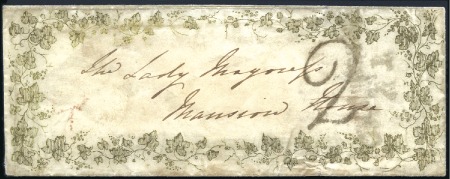 Stamp of Great Britain » Hand Illustrated and Printed Envelopes 1839 (Jul 18) Printed small envelope depicting gre