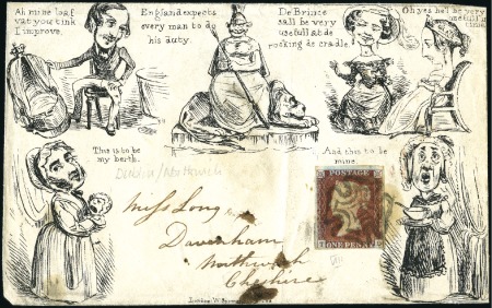 Mulready caricature envelope by W. Spooner, no.8, 