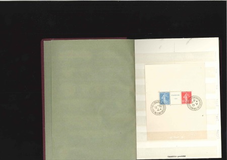1849-1943, Collection sur pages, plus divers doubl