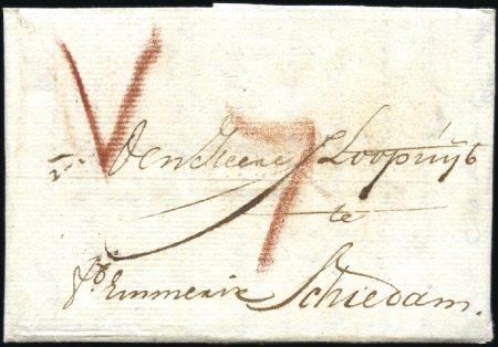 Stamp of Russia » Russia Imperial Pre-Stamp Postal History 1795 Cover from Libau to Holland, very fine, scarc