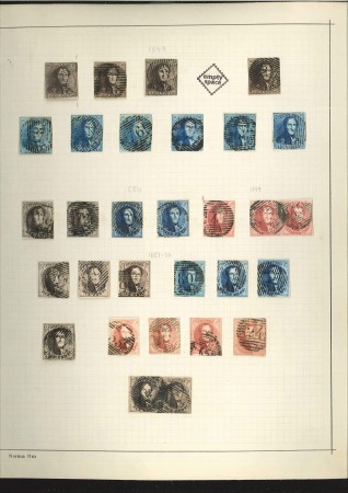 Stamp of Belgium 1849-1937, Collection de neufs et d'oblitérés en u