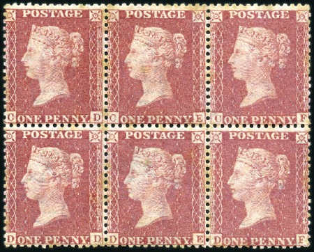 Stamp of Great Britain » 1854-70 Perforated Line Engraved 1857-63 1d Red on white paper, wmk LC, perf.14, CD