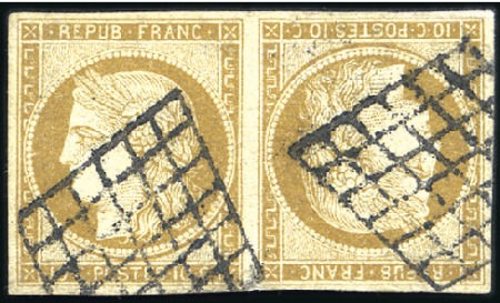 1849-1944, Petit groupe dont 1849 10c en paire têt