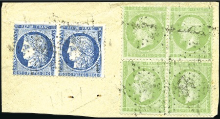 1849-1980, Lot de classiques dont n°5 obl., 20 *, 