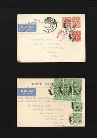 Stamp of Great Britain » Collections 1932, Collection of 39 Imperial Airways airmail ca