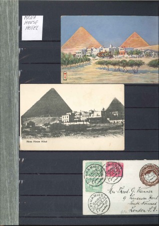 1886-1976, Hotel cancel collection in a stockbook 