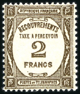 1859-1964, Collection de TAXE dont n°1 avec superb