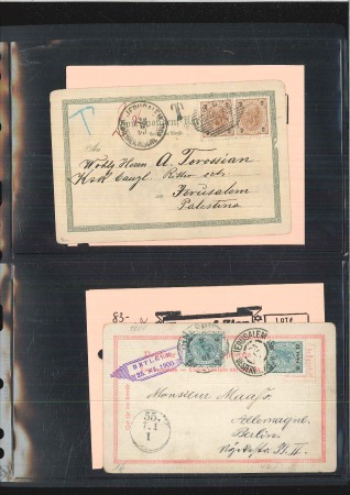 Stamp of Israel » Israel - Forerunners - Austrian Offices 1886-1916 (ca.), Very useful group of some 35 item