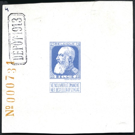 1905 Grosse Barbe, 25c épreuve du coin, réimpressi