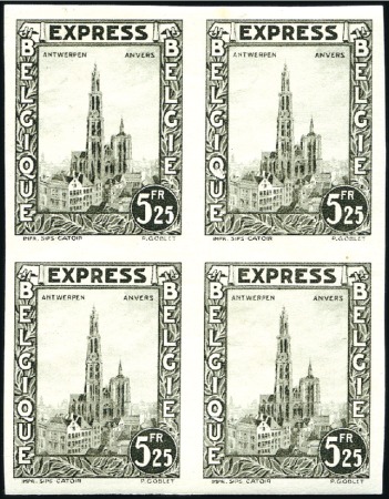 Stamp of Belgium » General issues from 1894 onwards 1929 EXPRES, série non dentelée sans surcharge "Sp