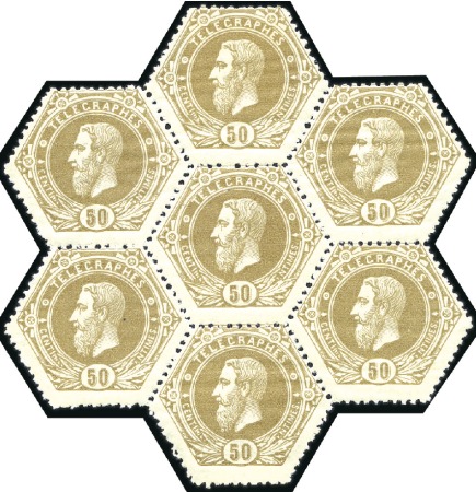 1871 Léopold II, fond plein, 10c violet, 25c vert,