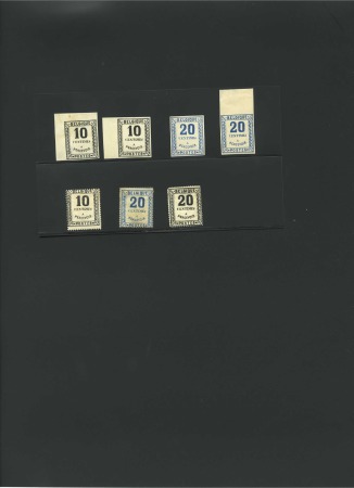 Stamp of Belgium » Timbres-Taxe Essais de Wiener, type II, petit ensemble