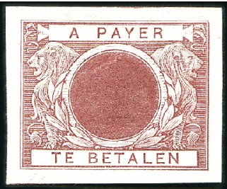 Stamp of Belgium » General issues from 1894 onwards 1895 Épreuves du coin du type "Lions" sans chiffre