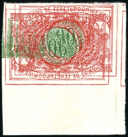 Stamp of Belgium » General issues from 1894 onwards 1902-14 Émission en deux couleurs, lot de sept épr