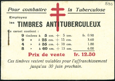 Stamp of Belgium » General issues from 1894 onwards 1928 Les Cathédrales, carnet en parfait état, rare