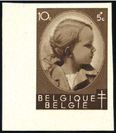 Stamp of Belgium » General issues from 1894 onwards 1938 Prince Baudouin, Projet non adopté, trois épr