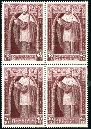 Stamp of Belgium » General issues from 1894 onwards 1932 Cardinal Mercier, en blocs de quatre, la plup