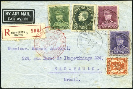1935-40, Lot de 6 lettres avec des Grand Montenez 