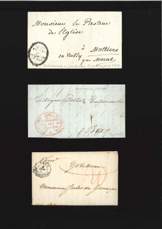 Stamp of Switzerland / Schweiz » Vorphilatelie 1799-1866, Partie ca20 Briefe mit u.a. Amtsbrief v