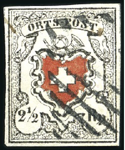 Stamp of Switzerland / Schweiz » Orts-Post und Poste Locale Orts-Post mit Kreuzeinfassung, Type 15, gestempelt