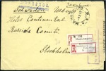 MANCHULI: 1917 Registered cover to the Russian P.O