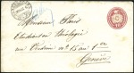 1867-68 10C karminrot