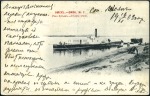 1902 Viewcard to St Petersburg written from STATIO