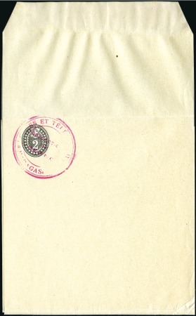 1902-03 2C schwarz, neues Format, zwei Stücke zusa