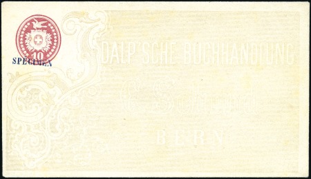 1869 10C karminrot, Umschlag mit DALP'SCHE BUCHHAN