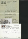 Stamp of Switzerland / Schweiz » Sitzende Helvetia Ungezähnt » 1857-62 Berner Druck, Dickes Papier 2Rp grau (helle Nuance) 1 1/2 Stück "TESSINER PROV