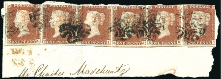 SPECTACULAR PENNY BLACK AND PENNY RED COMBINATION
