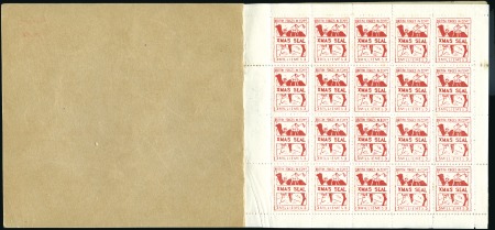 1935 3m vermilion complete booklet of 100 in five 