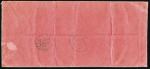 AHWAZ: 1915 (Mar 31) Red printed envelope from the
