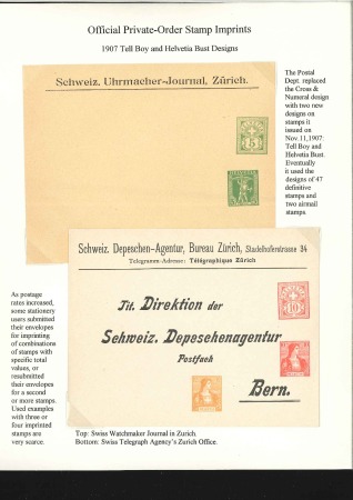 1907 Kreuz & Wertziffer, kl. Partie von 8 Briefen