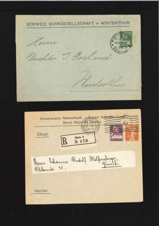 1907 Tellknabe, Tellkopf & Helvetia, kl. Partie vo