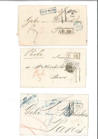 Stamp of Russia » Russia Imperial Pre-Stamp Postal History 1850-1880ties (approx.) Interesting specialist hol