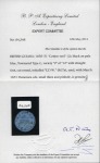 1850-51 12 cents black on pale blue, Townsend Type C, "2" of "12" with straight foot