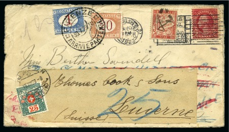 1890-1946 Lot Nachportobriefe