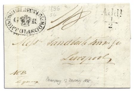 Stamp of British Guiana 1818-60 small accumulation of postal history, incl
