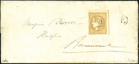 1870 10c Bordeaux Report I, belles marges, obl. OR
