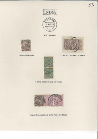 Stamp of India » Used Abroad 1891-66, Collection of covers, mint and used of In