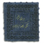 1862 Provisionals 4 cent blue selection of types A