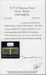 Officials: 1875 1 cent black IMPERFORATE BETWEEN p
