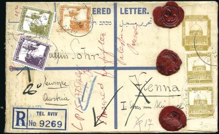 1934 Registration entire with additional 56m in Pi