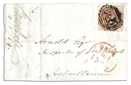 1854 (Aug 4) Front from Evandale to England with 4