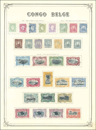 Stamp of Belgian Congo 1886-1910, Chiefly used collection of Belgian Cong