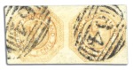 Stamp of Australia » Tasmania 1853-54 Courier 4d orange, plate 2, intermediate i